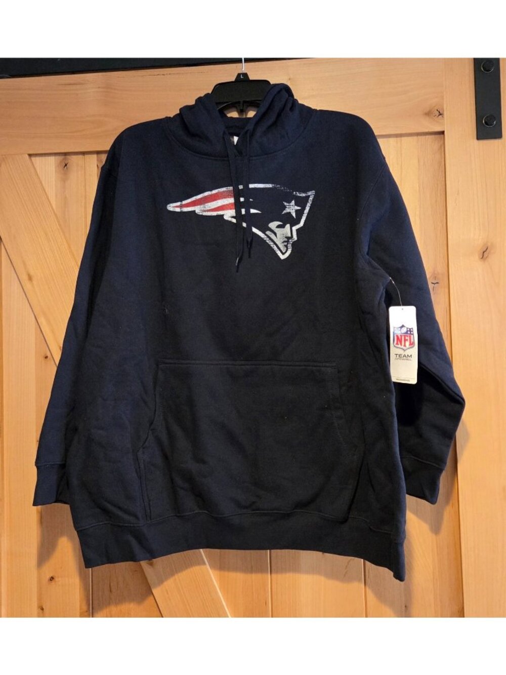 New! Womens 1X New England Patriots NFL Team Apparel Hoodie Sweatshirt
